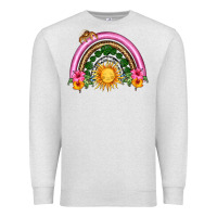 Oatmeal Heather summer sun rainbow Premium Sweatshirt - HRA Design Shop
