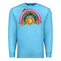 Ocean Blue summer sun rainbow Premium Sweatshirt - HRA Design Shop
