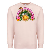Pale Pink summer sun rainbow Premium Sweatshirt - HRA Design Shop