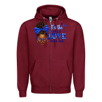 Sorority Colors It's The Self Love For Me Afro Wom Zipper Hoodie | Teevron
