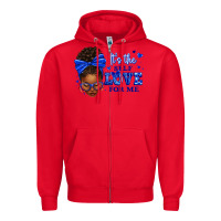 Red sorority colors it's the self love for me afro wom Zipper Hoodie - texasbilliewilder