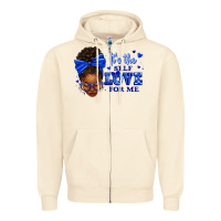 Sandshell sorority colors it's the self love for me afro wom Zipper Hoodie - texasbilliewilder