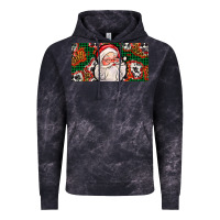 Cloud Black christmas with santa Vintage Hoodie - AdoDesignShop