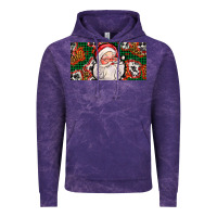 Cloud Purple christmas with santa Vintage Hoodie - AdoDesignShop