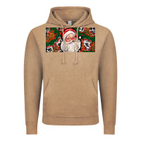 Vintage Coffee christmas with santa Vintage Hoodie - AdoDesignShop