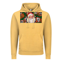 Vintage Mustard christmas with santa Vintage Hoodie - AdoDesignShop