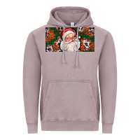 Vintage Zinc christmas with santa Vintage Hoodie - AdoDesignShop