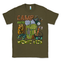 Army Green camp more worry less Classic Tee - texasbilliewilder