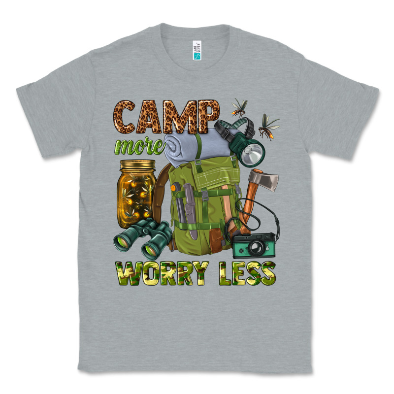 Camp More Worry Less Classic Tee by texasbilliewilder | Teevron