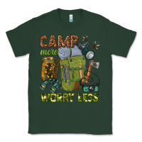 Sports Green camp more worry less Classic Tee - texasbilliewilder