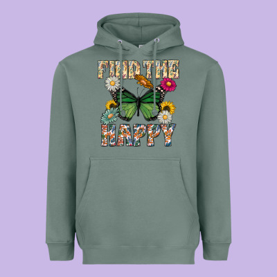 Kind The Happy Heavyweight Hoodie Designed By Cowhidedigitalart