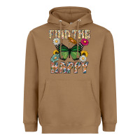Toasted Coconut Kind The Happy Heavyweight Hoodie - CowhideDigitalArt