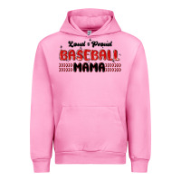 Fuchsia Pink loud and proud baseball mama Urban Hoodie - MaliasSmallBusiness