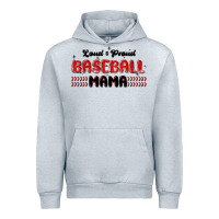 Heather Grey loud and proud baseball mama Urban Hoodie - MaliasSmallBusiness