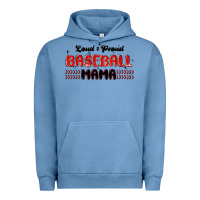 Pigment Pebble Blue loud and proud baseball mama Urban Hoodie - MaliasSmallBusiness