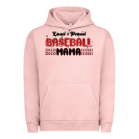 Pigment Salmon loud and proud baseball mama Urban Hoodie - MaliasSmallBusiness