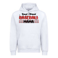 White loud and proud baseball mama Urban Hoodie - MaliasSmallBusiness