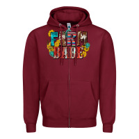 Burgundy farm babe Zipper Hoodie - Zillion Design Studio