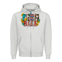 Dove Grey farm babe Zipper Hoodie - Zillion Design Studio