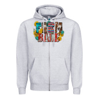 Heather Grey farm babe Zipper Hoodie - Zillion Design Studio