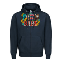 Navy farm babe Zipper Hoodie - Zillion Design Studio