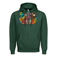 Sports Green farm babe Zipper Hoodie - Zillion Design Studio