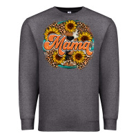 Charcoal Heather mama western Premium Sweatshirt - RacoonDesign