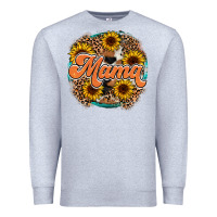 Heather Grey mama western Premium Sweatshirt - RacoonDesign