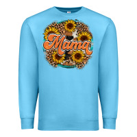 Ocean Blue mama western Premium Sweatshirt - RacoonDesign