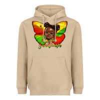 Mushroom juneteenth butterfly black girl Heavyweight Hoodie - HRA Design Shop