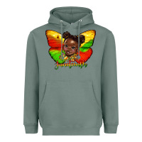 Sage juneteenth butterfly black girl Heavyweight Hoodie - HRA Design Shop