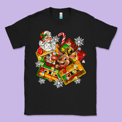 Classic Tee christmas cassette tapes