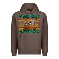 Coffee western nurse glitter leopard sunflowers Premium Hoodie - BarkalooDesign