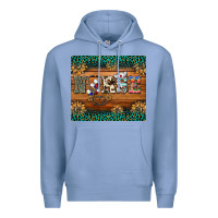 Colony Blue western nurse glitter leopard sunflowers Premium Hoodie - BarkalooDesign