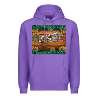 Purple western nurse glitter leopard sunflowers Premium Hoodie - BarkalooDesign