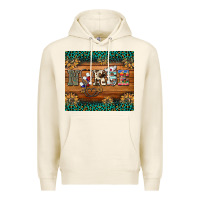 Tofu western nurse glitter leopard sunflowers Premium Hoodie - BarkalooDesign