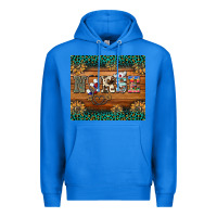 True Royal western nurse glitter leopard sunflowers Premium Hoodie - BarkalooDesign