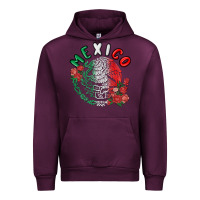 Mauve Wine mexico Urban Hoodie - MaliasSmallBusiness