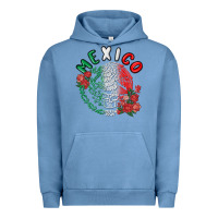 Pigment Pebble Blue mexico Urban Hoodie - MaliasSmallBusiness