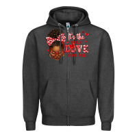 Charcoal Heather sorority colors red and white it's the self love f Zipper Hoodie - texasbilliewilder