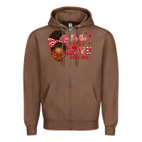 Chestnut sorority colors red and white it's the self love f Zipper Hoodie - texasbilliewilder