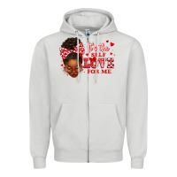 Dove Grey sorority colors red and white it's the self love f Zipper Hoodie - texasbilliewilder
