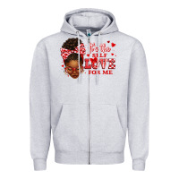 Heather Grey sorority colors red and white it's the self love f Zipper Hoodie - texasbilliewilder