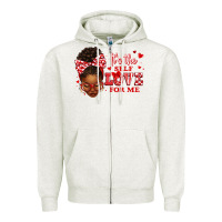 Oatmeal Heather sorority colors red and white it's the self love f Zipper Hoodie - texasbilliewilder