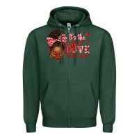 Sports Green sorority colors red and white it's the self love f Zipper Hoodie - texasbilliewilder