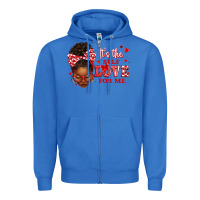True Royal sorority colors red and white it's the self love f Zipper Hoodie - texasbilliewilder