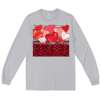 Moon Dust valentine's day red hearts red leopard Long Sleeve Tee - BarkalooDesign