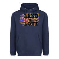 Navy Land that we love 4th of July Heavyweight Hoodie - Neo Western