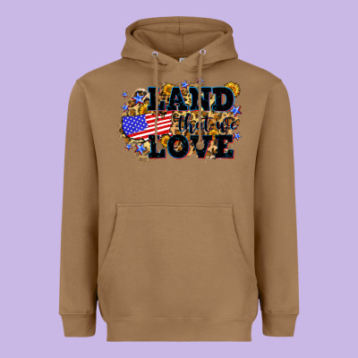 Land That We Love 4th Of July Heavyweight Hoodie Designed By Neo Western