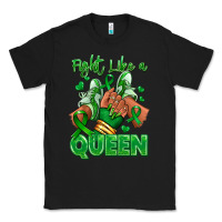Black green ribbon liver cancer afro girl sneakers Classic Tee - RanaPortraitStore